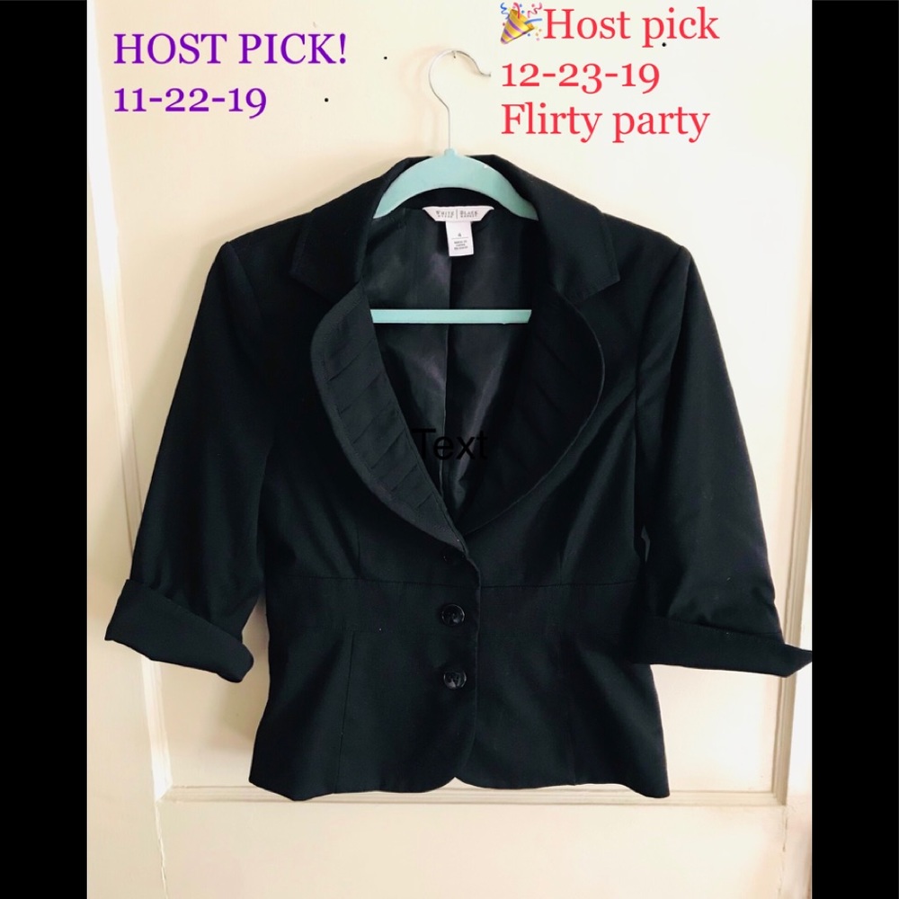 🎉2x Host pick🎉White House Blk Market Blk blazer✨